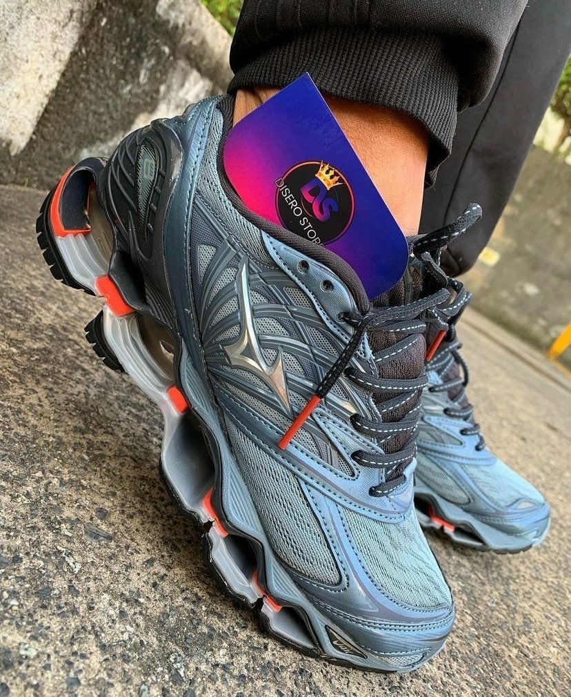 Mizuno Wave Pro 8 Cinza Laranja Disero Store
