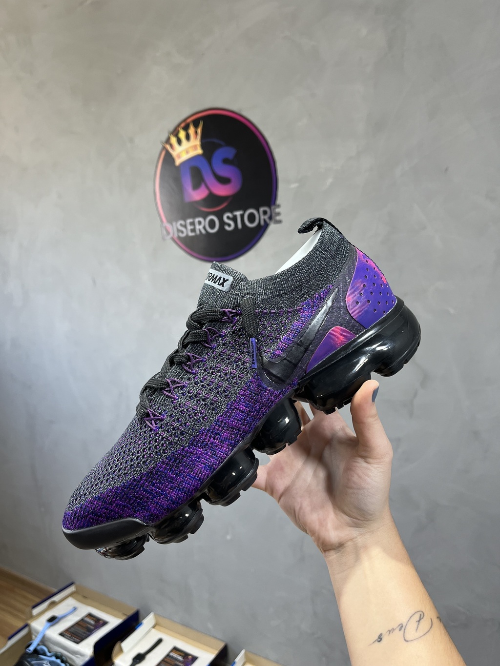 Nike Vapormax Flyknit 2.0 Roxo Preto Disero Store