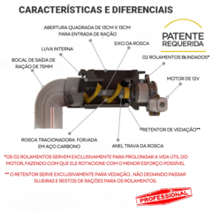 Imagem do Alimentador automático bombona recondicionada de 30l com kit solar