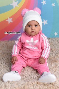 CONJUNTO MOLETOM ADIDAS ROSA - Tam Tam Moda Infantil