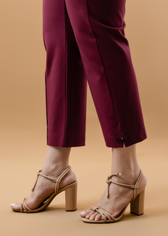 Calça Cleusa Capri vinho - comprar online