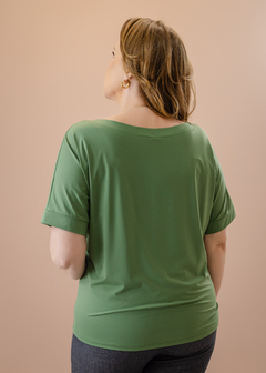 Blusa Petúnia verde oliva - Cleusa Boutique