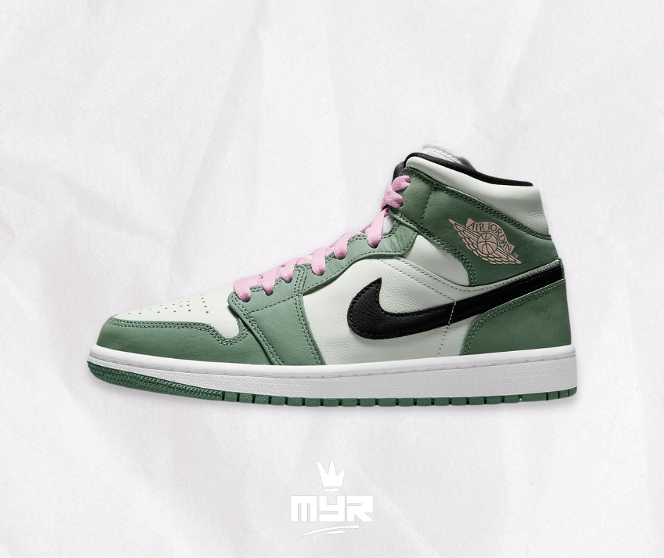 Green and pink jordans hot sale