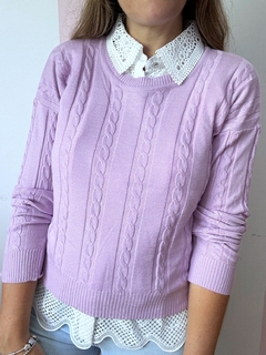 Sweater Domenicana Lila - Catalina Indumentaria