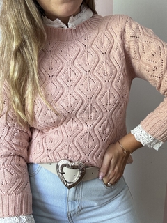 Sweater Laos Rosa - Catalina Indumentaria
