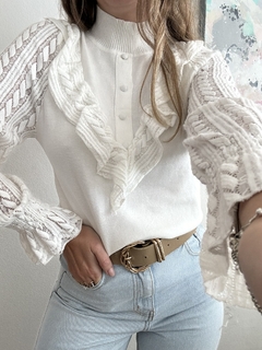 Sweater Vienna Blanco - Catalina Indumentaria