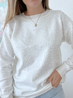 Sweater Xian Blanco FULL LENTEJUELAS - tienda online