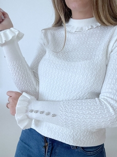 Sweater Polonia Blanco en internet