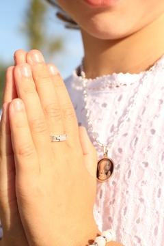 Anillo del rosario (plata) - Manantial de Luz