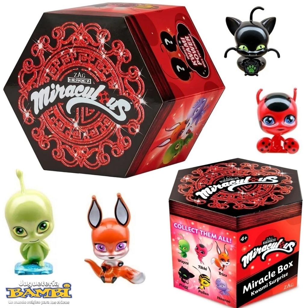 MIRACULOUS CAJA SORPRESA CON KWAMI - JUGUETERIA BAMBI