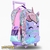 MOCHILA FOOTY UNICORNIO GLITTER LILA CARRO 18”