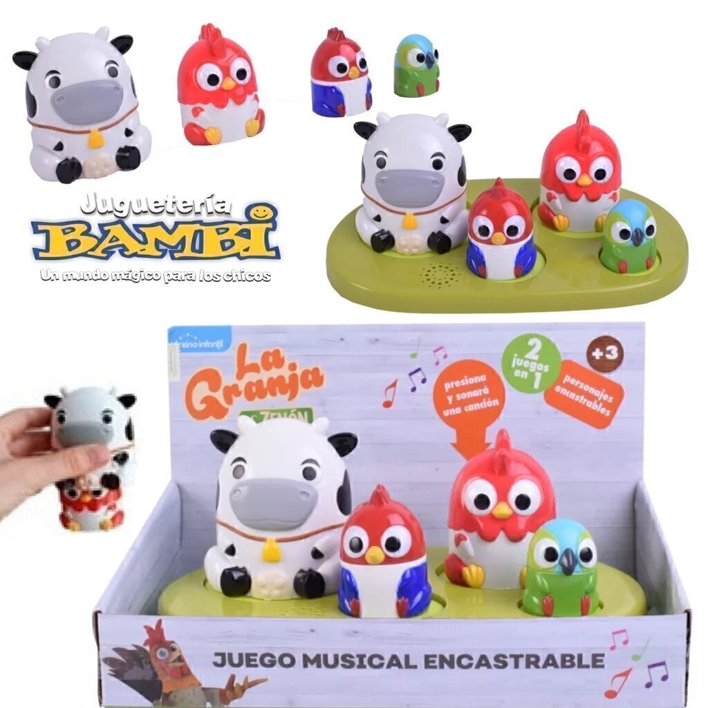 JUEGO MUSICAL ENCASTRE LA GRANJA DE ZENON 2 en 1