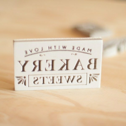 Sello Bajo Relieve Bakery - 6cm x 10cm