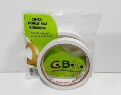 Cinta Doble Faz 12mm x 10MTS