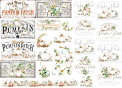 LAMINA DE SEDA PUMPKIN 1 LA TIENDITA SHABBY CHIC