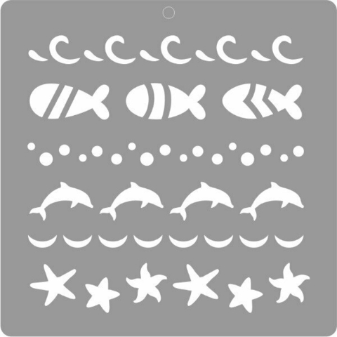 Stencil 15X15CM COD w1 - 03