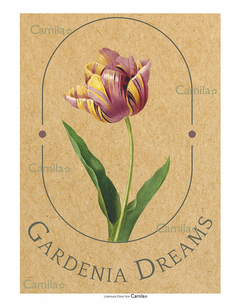 Lamina crafter A4 Gardenia Dreams CF108