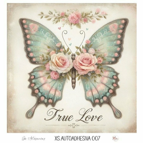 LÁMINA DE DECOUPAGE AUTOADHESIVA 15X15CM 007