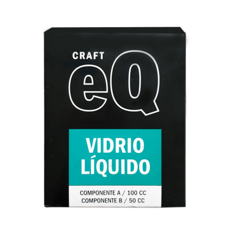 Vidrio Liquido Dos Componentes (Resina) EQ Arte