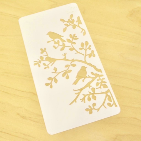 Stencil Pajaritos 15X30CM