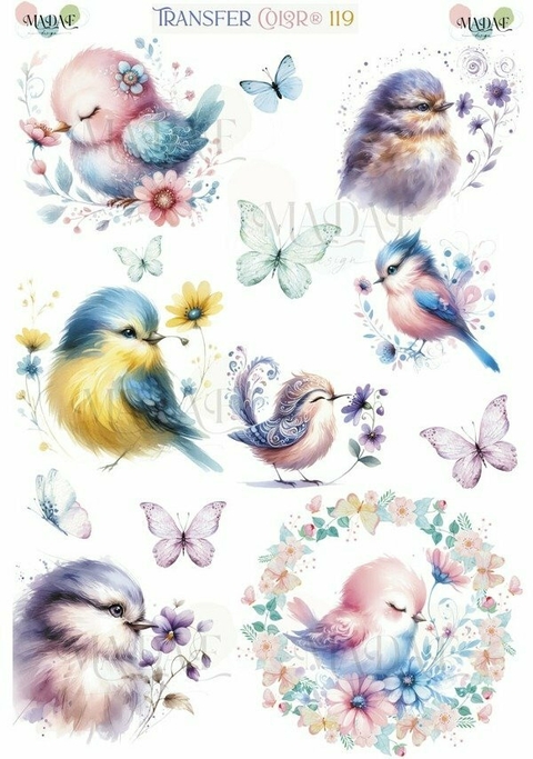 Transfers color 20X30CM Da Artesanias COD 119