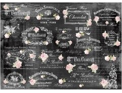 LAMINA DE SEDA 18GR 70X50CM PARA DECOUPAGE COD:VBLACK6