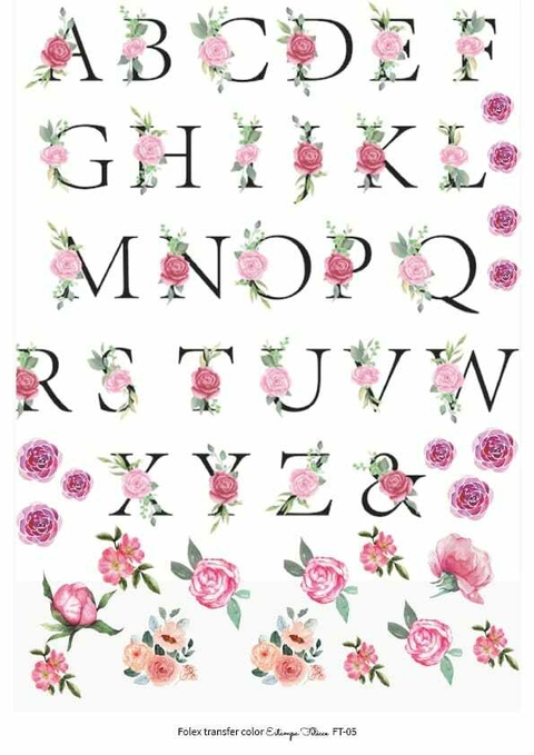 folextransfer color MEDIANO 20X24CM ESTAMPA FELICCE T05