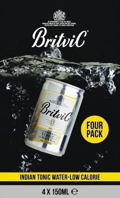 Pack 4 Latas de Britvic | Tónica Low Calories x 150cc (Origen Reino Unido)