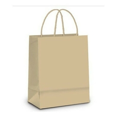 SACOLA DE PAPEL KRAFT SACOLA DELIVERY P 21,5x15x8cm - 50 UNIDADES - comprar online