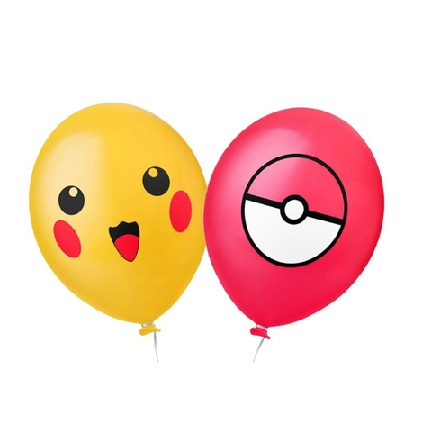 Balão Festa Pokémon 11 Polegadas 25 Unidades Bexiga Festa Pokémon Jogos  Aniversário