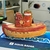 Barco ceramica rojo