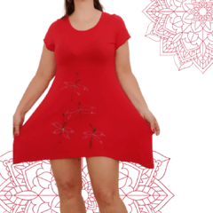 vestido corto rojo en internet