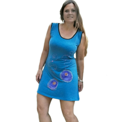 vestido corto pintado a mano - comprar online
