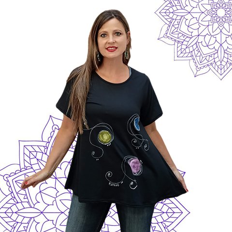remeras pintadas a mano jazmin