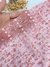 Manta florzinha Rosa Claro - 01 fileira - 40cm x 01cm