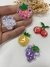 Aplique flor transparente com confetes e frutinhas 01 unidade - comprar online