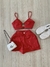 CONJUNTO KARYNE ALFAIATARIA VERMELHO