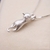 Imagen de Collar Luna y Gatito (Baño Plata 925)