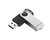 PEN DRIVE 8GB TWIST2 PRETO E PRATA MULTILASER