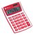 Calculadora De Mesa 12 Dígitos Solar Ou Pilha Branca/vermelh