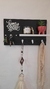 Perchero & portallaves home sweet home NEGRO - tienda online