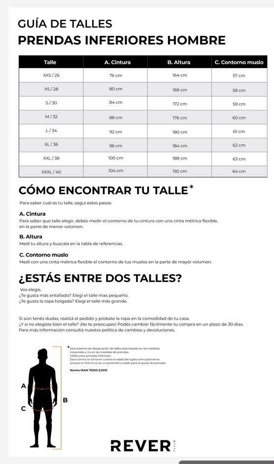 Talles de jogging hombre sale