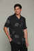 CAMISA MANGA CORTA HIBISCUS BLACK