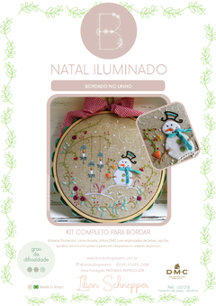 KIT DE BORDADO NATAL ILUMINADO