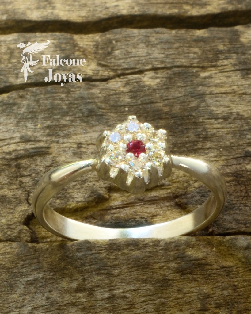 Anillo Color Blossom Mini Star de oro rosa, nácar rosa y diamante - Joyería  - Categorías