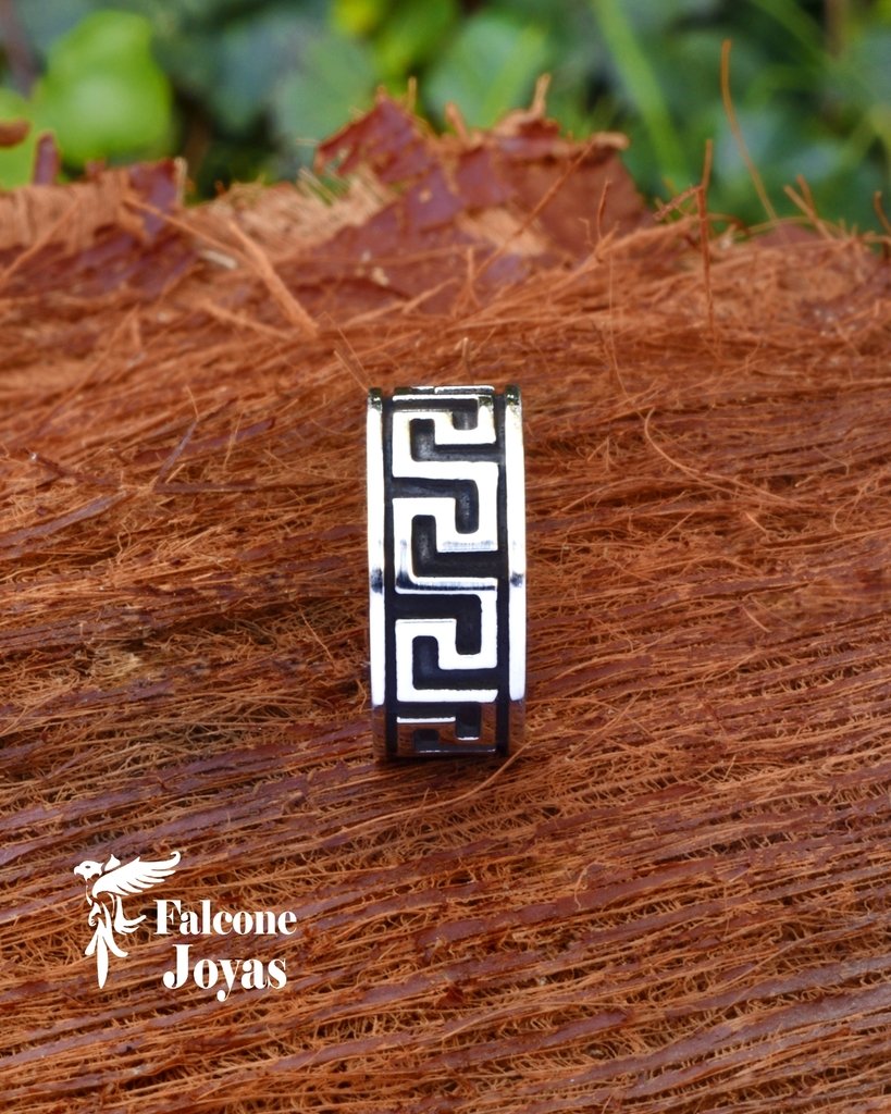Alianzas Guarda Griega en Plata Elegancia Eterna