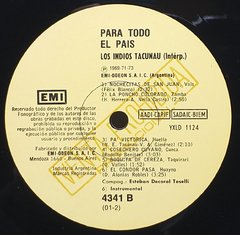 Vinilo Lp Los Indios Tacunau - Para Todo El Pais 1973 Arg - BAYIYO RECORDS