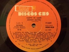 Vinilo Johnny Mathis Canta Al Amor Lp Argentina 1972 - BAYIYO RECORDS