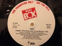 Vinilo Ago I Want You Maxi Suecia Promo 1987 Dj 80 - comprar online