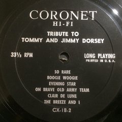 Vinilo Tribute To Tommy And Jimmy Dorsey Lp Usa - tienda online